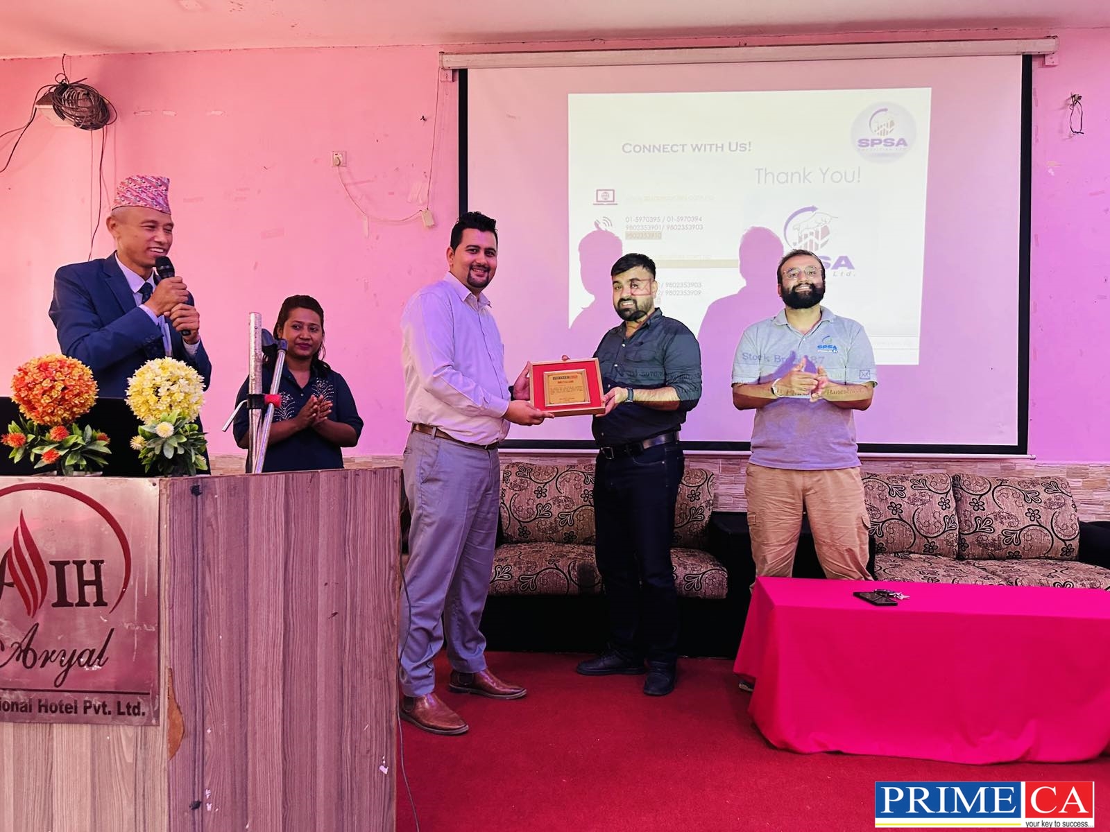 Training on Financial Freedom and Share Market to the students of Prime CA